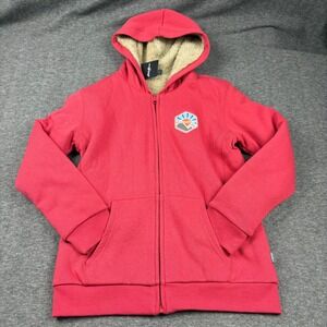 NWT Eddie Bauer Youth Lg. Camp Fleece Full Zip‎ Hoodie Gorpcore Kangaroo Pocket